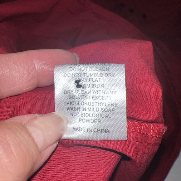 TheLees Men's Size XL Dress Shirt Red Button Down Long Sleeve Collared - Picture 15 of 15